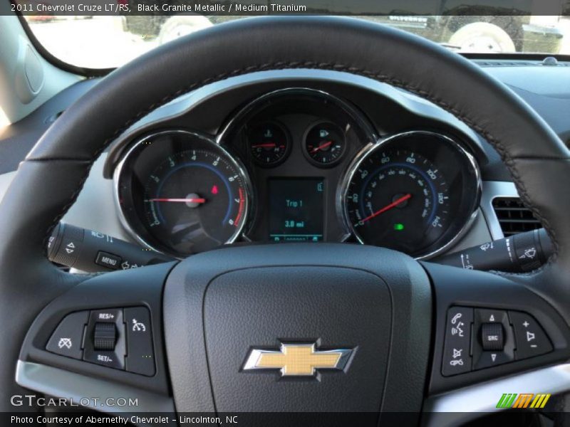Black Granite Metallic / Medium Titanium 2011 Chevrolet Cruze LT/RS