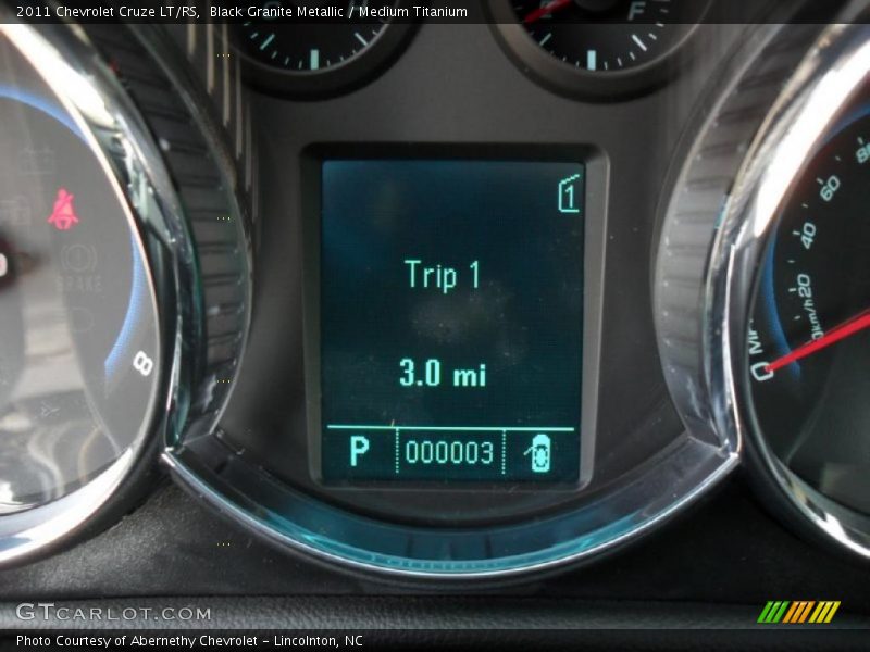 Black Granite Metallic / Medium Titanium 2011 Chevrolet Cruze LT/RS