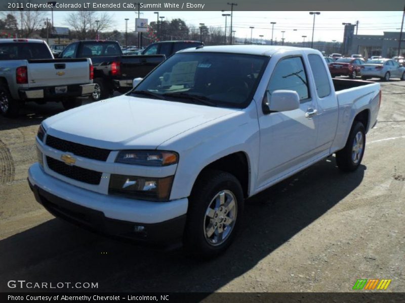 Summit White / Ebony 2011 Chevrolet Colorado LT Extended Cab