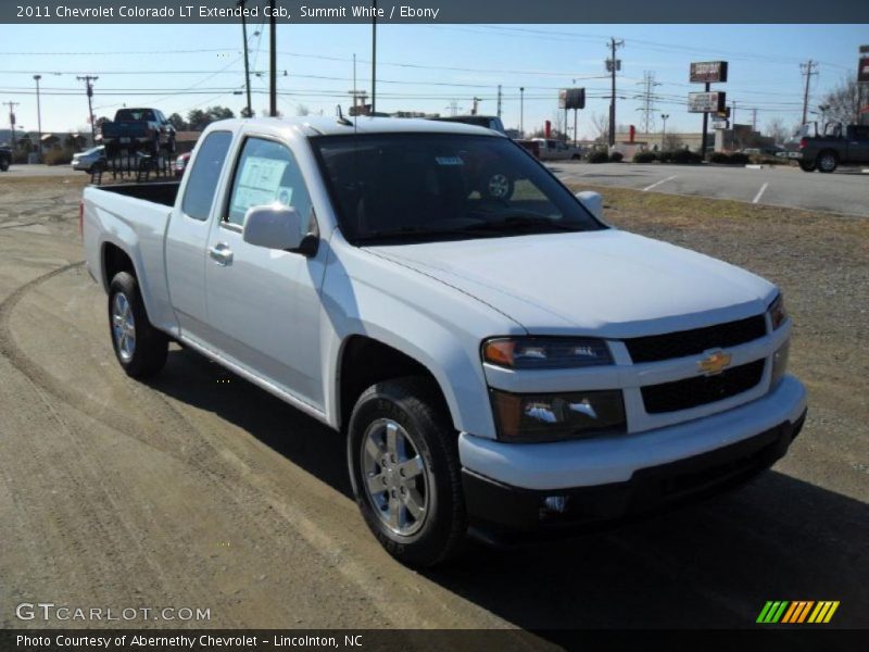 Summit White / Ebony 2011 Chevrolet Colorado LT Extended Cab