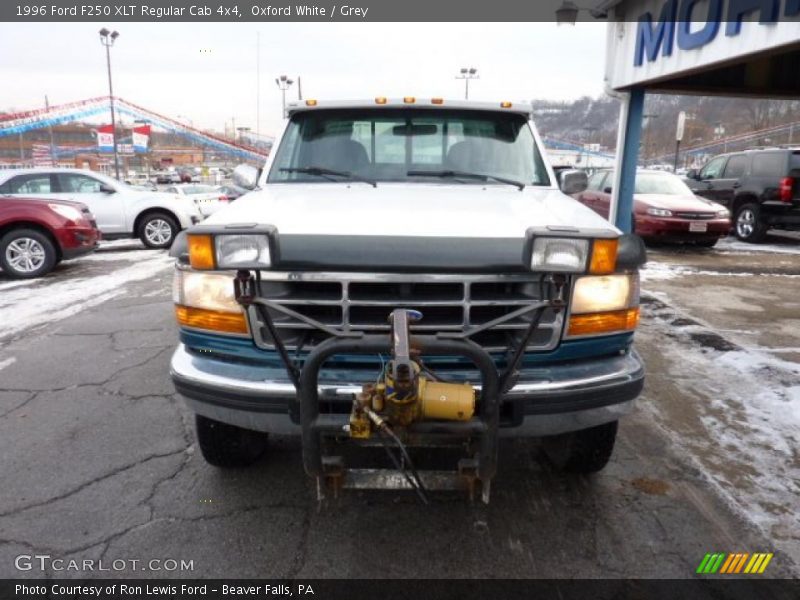 Oxford White / Grey 1996 Ford F250 XLT Regular Cab 4x4