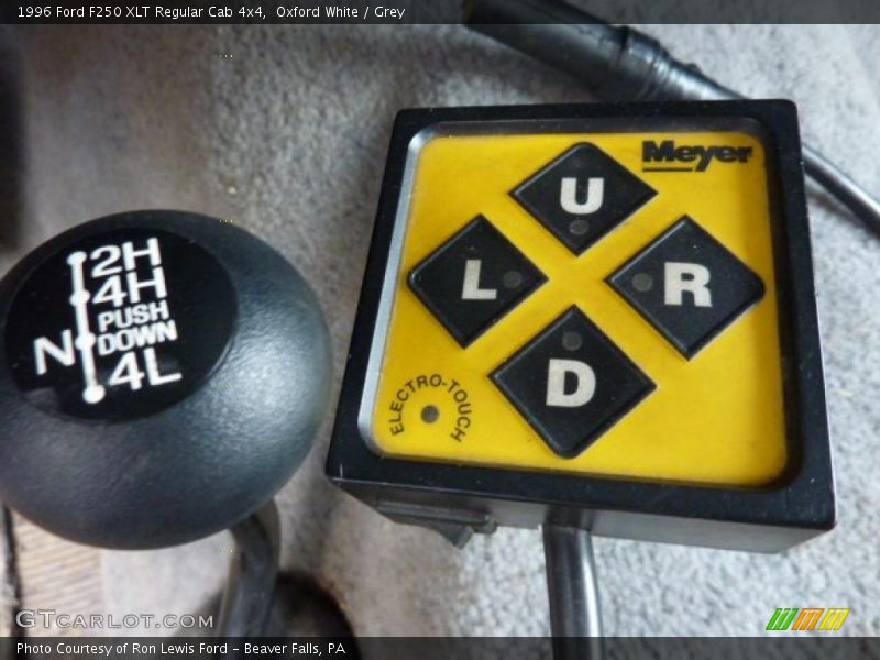 Oxford White / Grey 1996 Ford F250 XLT Regular Cab 4x4