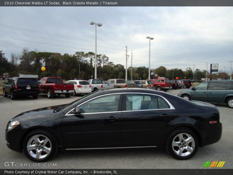 Black Granite Metallic / Titanium 2010 Chevrolet Malibu LT Sedan