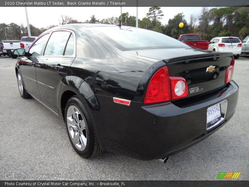 Black Granite Metallic / Titanium 2010 Chevrolet Malibu LT Sedan