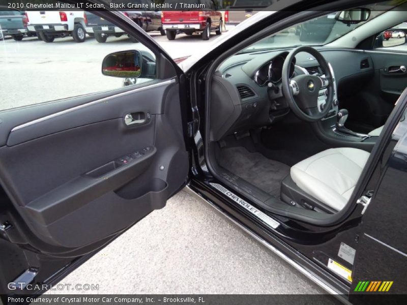 Black Granite Metallic / Titanium 2010 Chevrolet Malibu LT Sedan