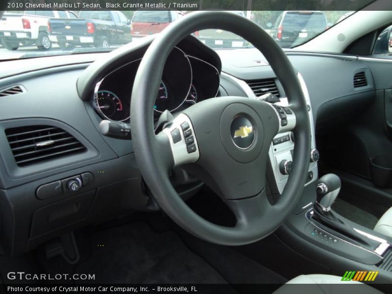 Black Granite Metallic / Titanium 2010 Chevrolet Malibu LT Sedan