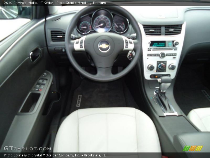 Black Granite Metallic / Titanium 2010 Chevrolet Malibu LT Sedan