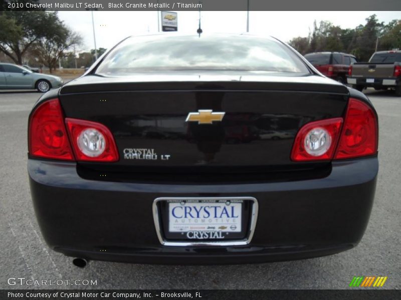 Black Granite Metallic / Titanium 2010 Chevrolet Malibu LT Sedan