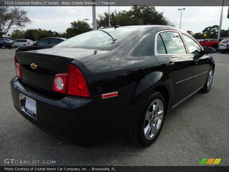 Black Granite Metallic / Titanium 2010 Chevrolet Malibu LT Sedan