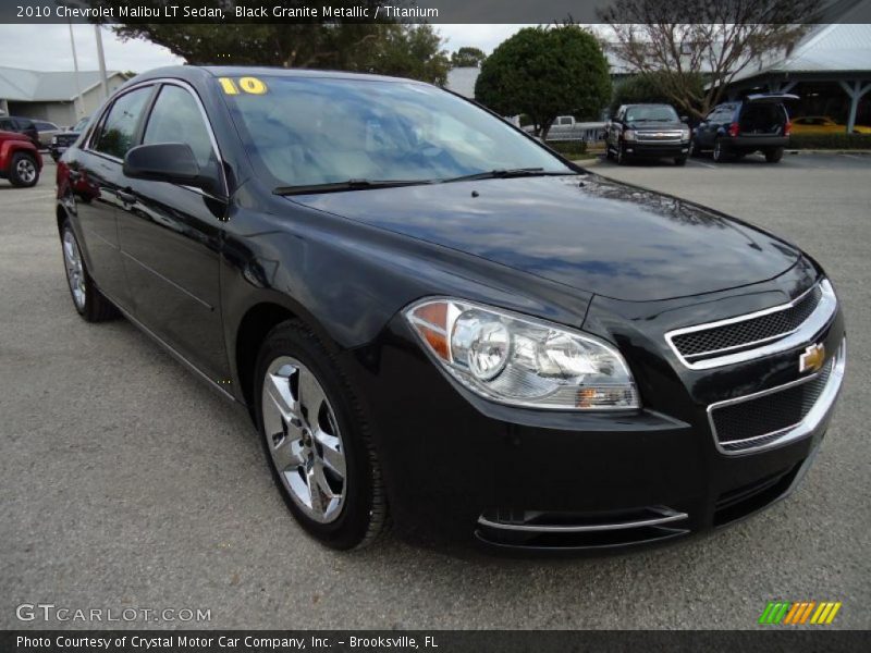 Black Granite Metallic / Titanium 2010 Chevrolet Malibu LT Sedan