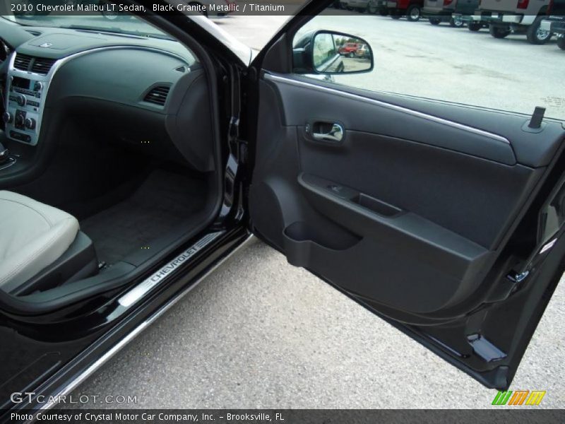 Black Granite Metallic / Titanium 2010 Chevrolet Malibu LT Sedan