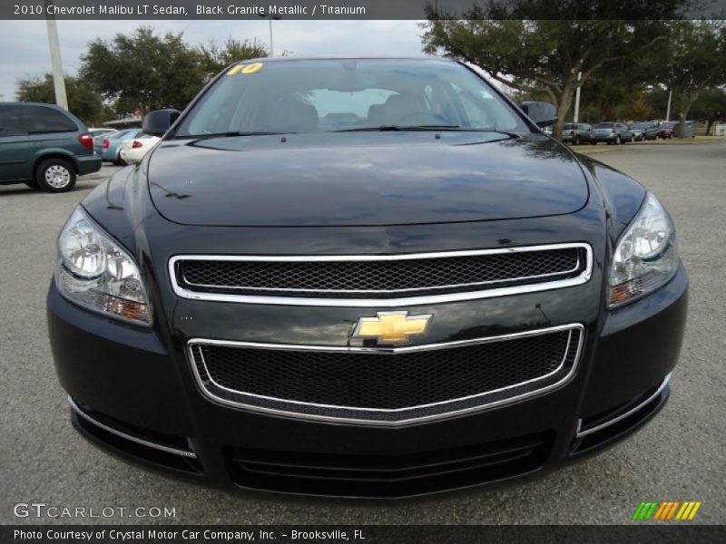 Black Granite Metallic / Titanium 2010 Chevrolet Malibu LT Sedan
