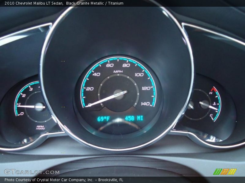 Black Granite Metallic / Titanium 2010 Chevrolet Malibu LT Sedan