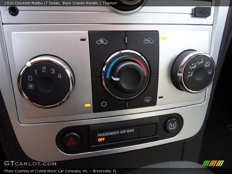 Black Granite Metallic / Titanium 2010 Chevrolet Malibu LT Sedan