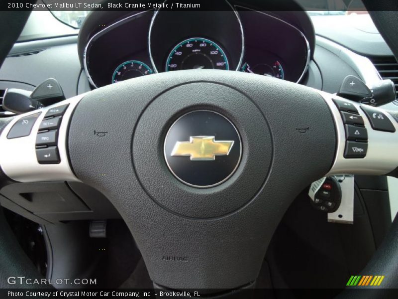 Black Granite Metallic / Titanium 2010 Chevrolet Malibu LT Sedan