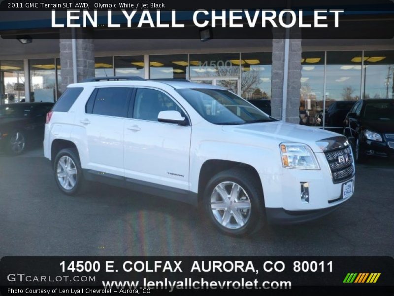 Olympic White / Jet Black 2011 GMC Terrain SLT AWD