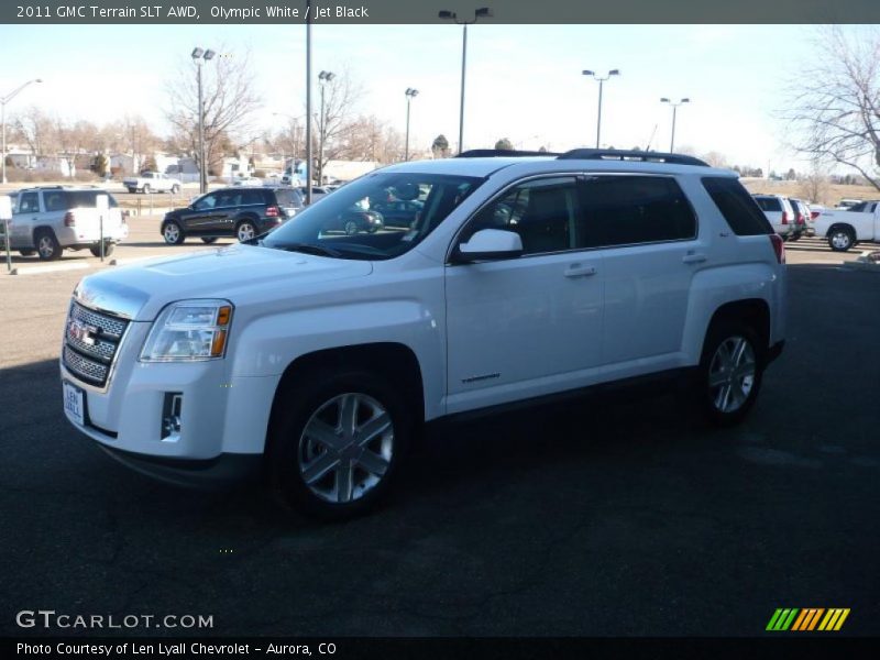 Olympic White / Jet Black 2011 GMC Terrain SLT AWD