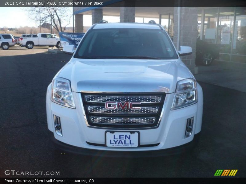 Olympic White / Jet Black 2011 GMC Terrain SLT AWD