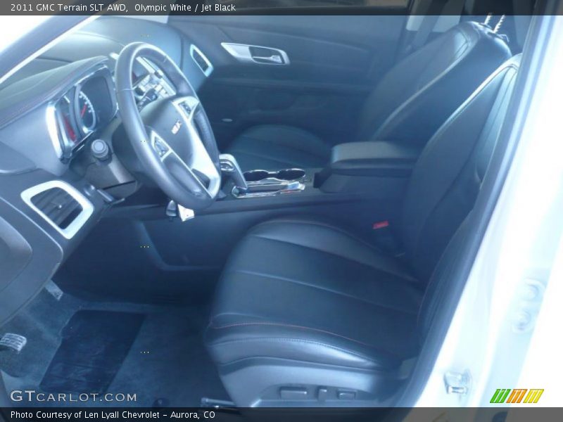 Olympic White / Jet Black 2011 GMC Terrain SLT AWD