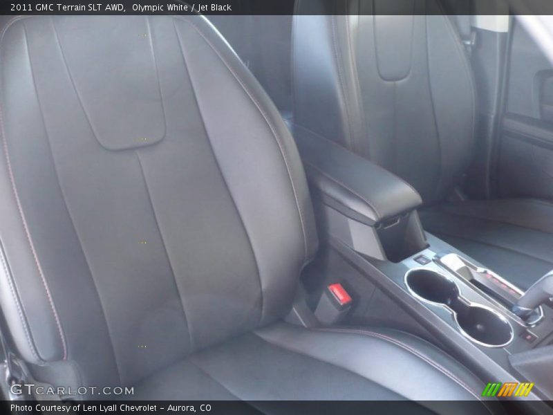 Olympic White / Jet Black 2011 GMC Terrain SLT AWD