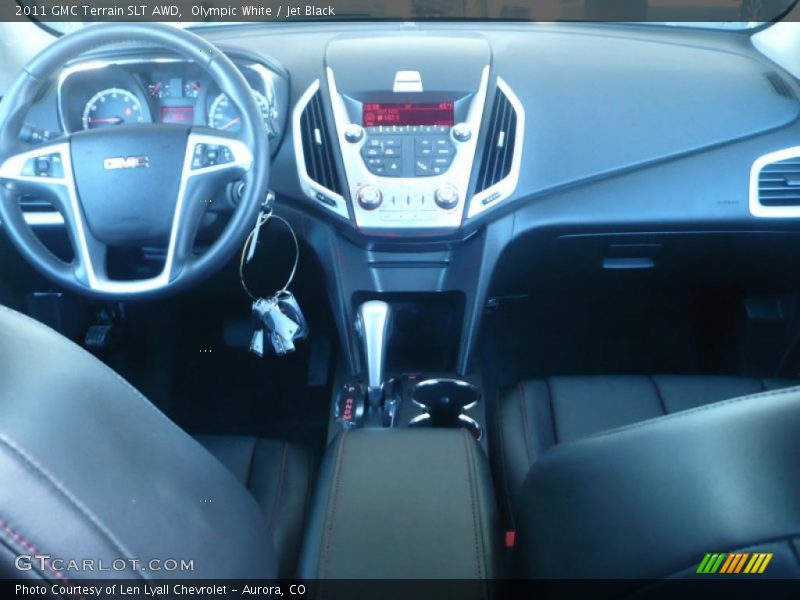 Olympic White / Jet Black 2011 GMC Terrain SLT AWD