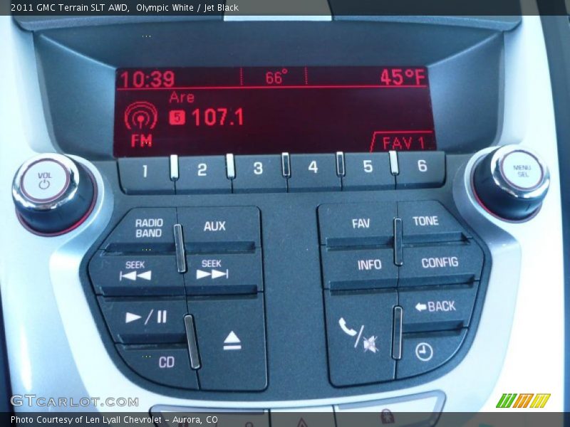 Controls of 2011 Terrain SLT AWD