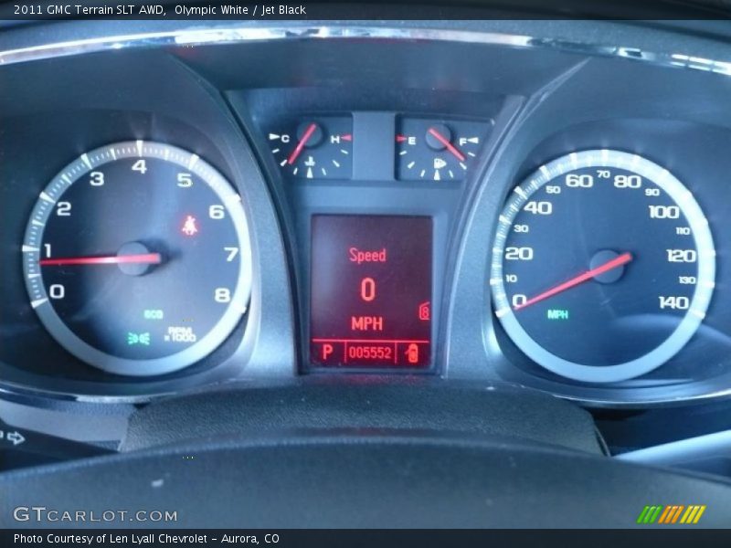 Olympic White / Jet Black 2011 GMC Terrain SLT AWD