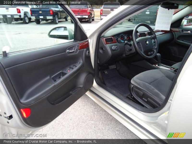 Gold Mist Metallic / Neutral 2010 Chevrolet Impala LT