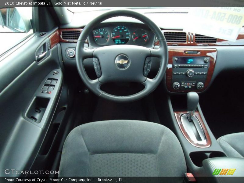 Gold Mist Metallic / Neutral 2010 Chevrolet Impala LT