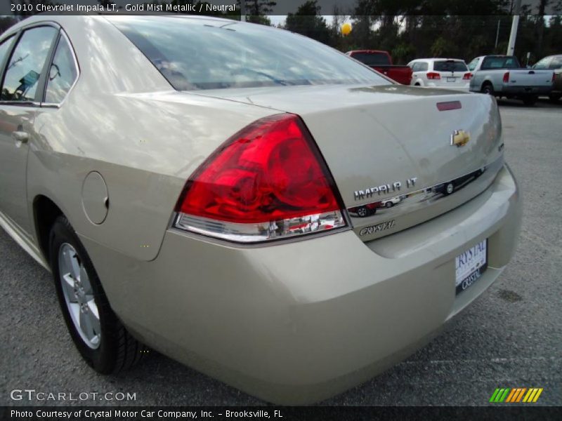 Gold Mist Metallic / Neutral 2010 Chevrolet Impala LT