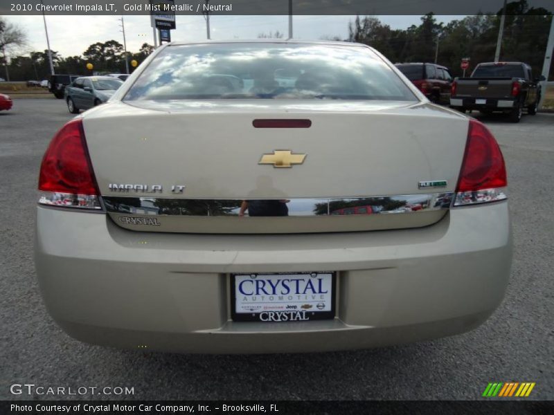 Gold Mist Metallic / Neutral 2010 Chevrolet Impala LT