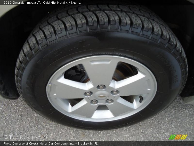 Gold Mist Metallic / Neutral 2010 Chevrolet Impala LT