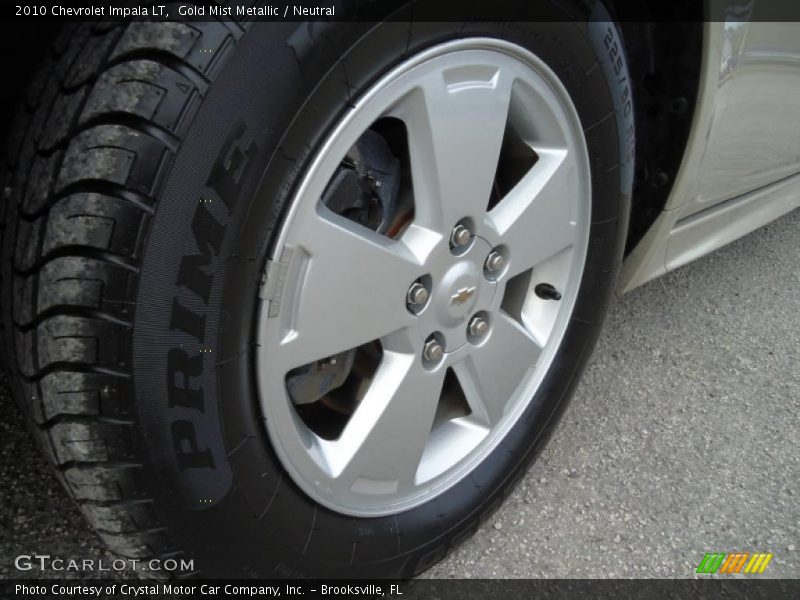 Gold Mist Metallic / Neutral 2010 Chevrolet Impala LT