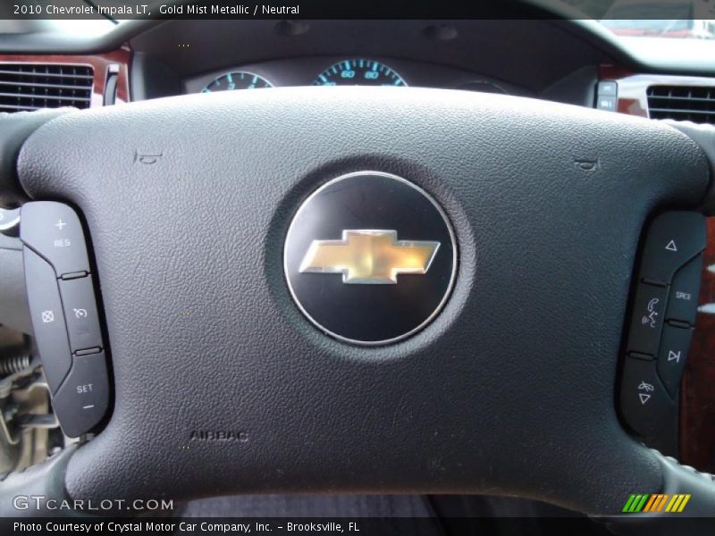 Gold Mist Metallic / Neutral 2010 Chevrolet Impala LT