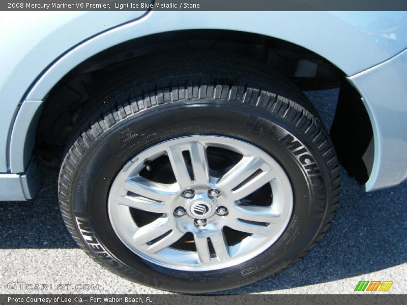 Light Ice Blue Metallic / Stone 2008 Mercury Mariner V6 Premier