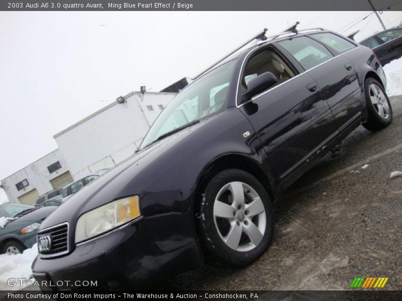 Ming Blue Pearl Effect / Beige 2003 Audi A6 3.0 quattro Avant