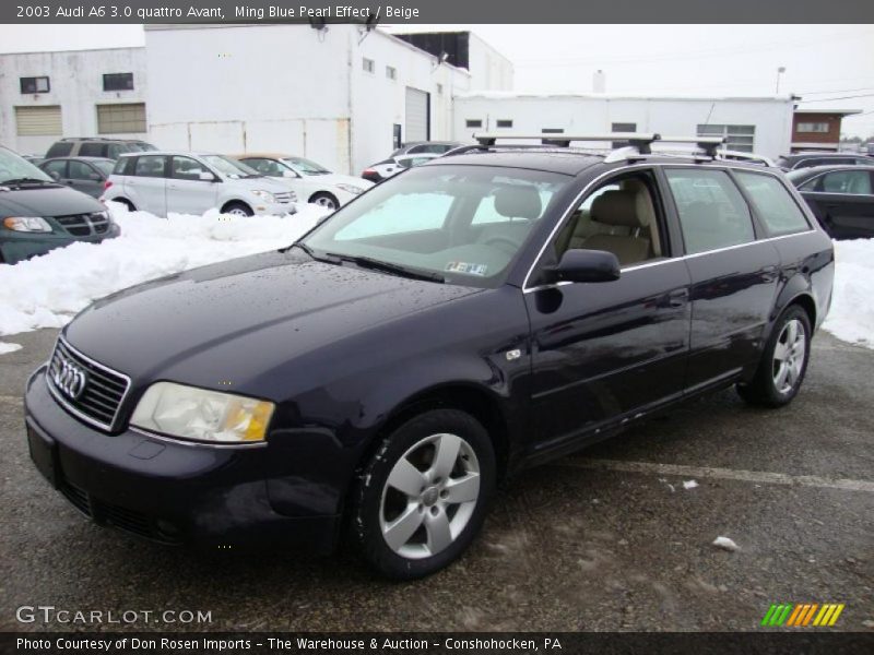 Ming Blue Pearl Effect / Beige 2003 Audi A6 3.0 quattro Avant