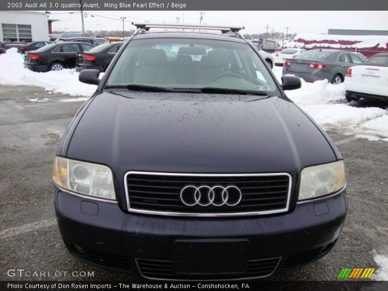 Ming Blue Pearl Effect / Beige 2003 Audi A6 3.0 quattro Avant