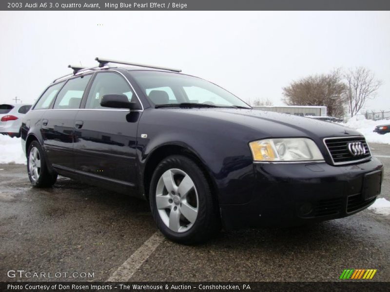 Ming Blue Pearl Effect / Beige 2003 Audi A6 3.0 quattro Avant