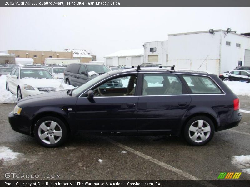 Ming Blue Pearl Effect / Beige 2003 Audi A6 3.0 quattro Avant