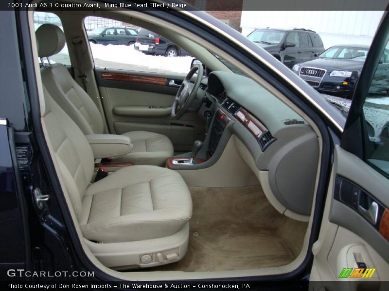 Ming Blue Pearl Effect / Beige 2003 Audi A6 3.0 quattro Avant