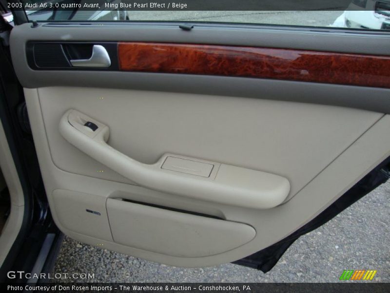 Ming Blue Pearl Effect / Beige 2003 Audi A6 3.0 quattro Avant