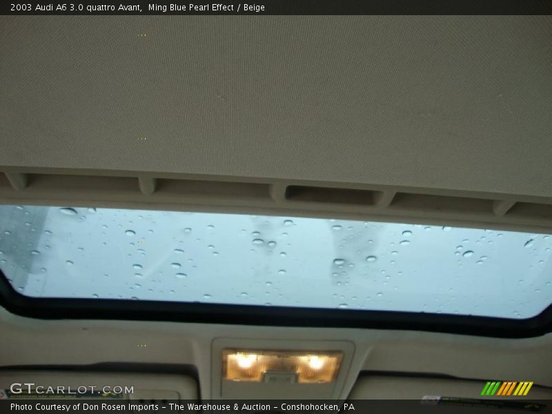 Ming Blue Pearl Effect / Beige 2003 Audi A6 3.0 quattro Avant