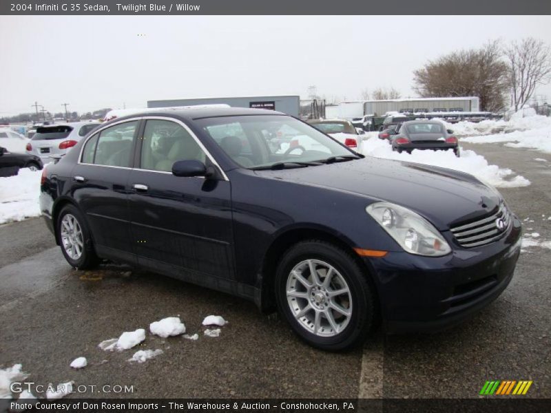 Twilight Blue / Willow 2004 Infiniti G 35 Sedan