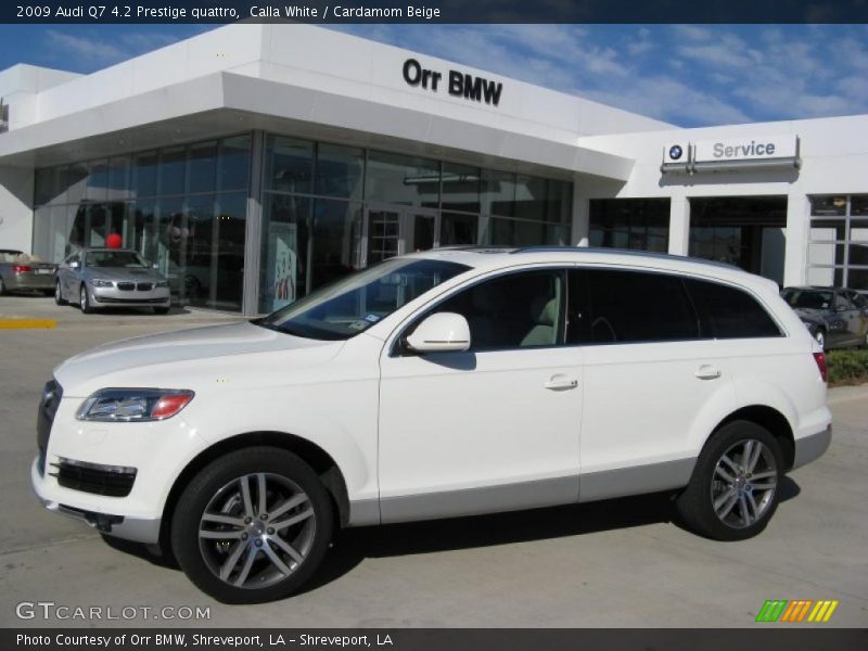 Calla White / Cardamom Beige 2009 Audi Q7 4.2 Prestige quattro