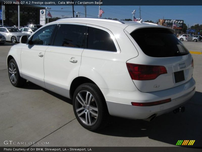 Calla White / Cardamom Beige 2009 Audi Q7 4.2 Prestige quattro