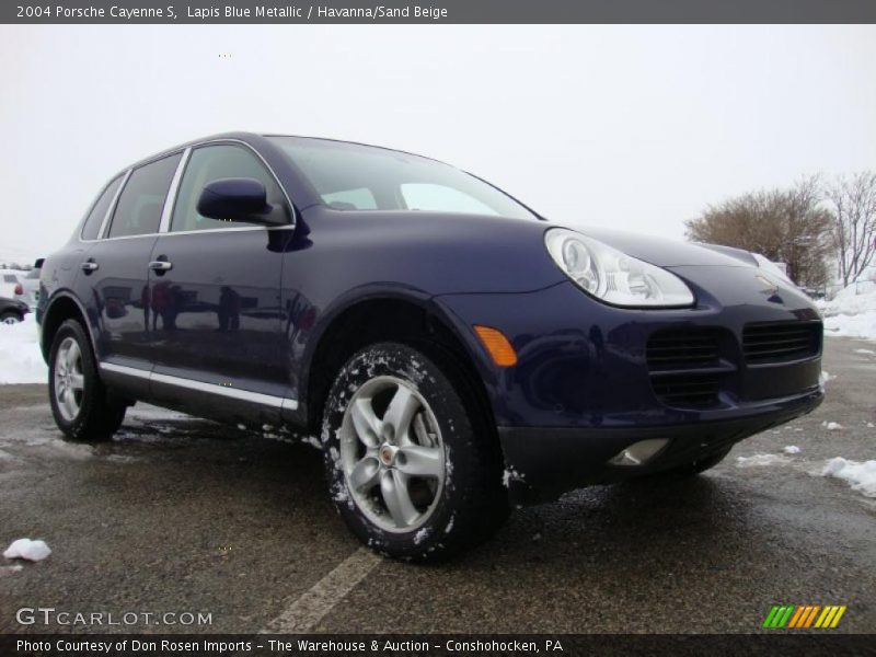 Lapis Blue Metallic / Havanna/Sand Beige 2004 Porsche Cayenne S