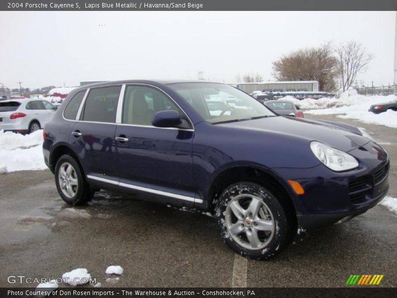 Lapis Blue Metallic / Havanna/Sand Beige 2004 Porsche Cayenne S