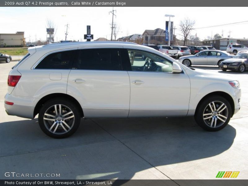 Calla White / Cardamom Beige 2009 Audi Q7 4.2 Prestige quattro
