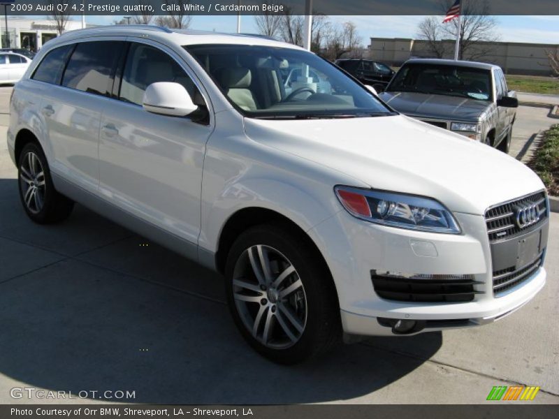 Calla White / Cardamom Beige 2009 Audi Q7 4.2 Prestige quattro